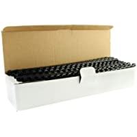 Q-Connect Canutillo Redondo 8 Mm Plástico Negro Capacidad 40 Hojas Caja De 100 Unidades(KF24018)